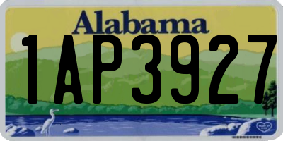 AL license plate 1AP3927