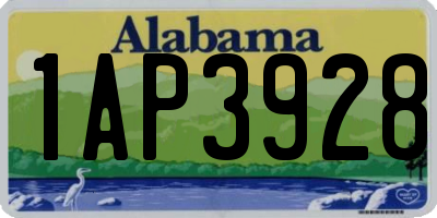 AL license plate 1AP3928