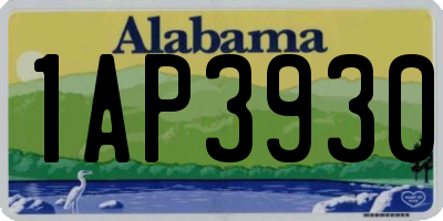 AL license plate 1AP3930