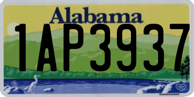 AL license plate 1AP3937