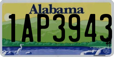 AL license plate 1AP3943