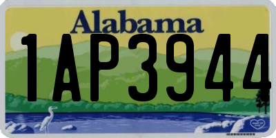 AL license plate 1AP3944