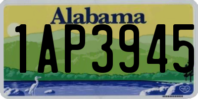 AL license plate 1AP3945