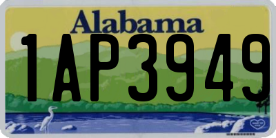 AL license plate 1AP3949