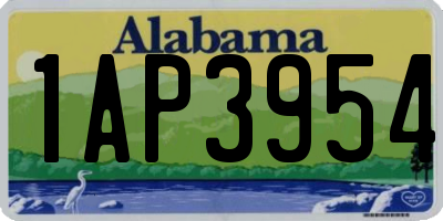 AL license plate 1AP3954