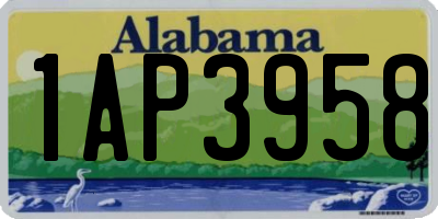 AL license plate 1AP3958