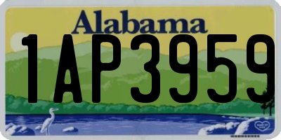 AL license plate 1AP3959