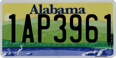 AL license plate 1AP3961