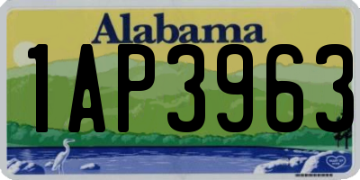 AL license plate 1AP3963