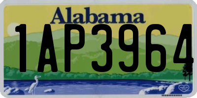 AL license plate 1AP3964