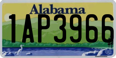 AL license plate 1AP3966