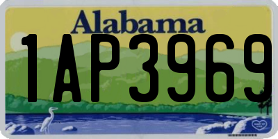AL license plate 1AP3969