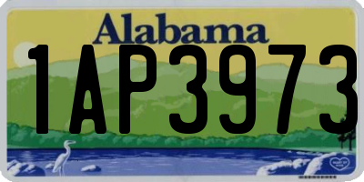 AL license plate 1AP3973
