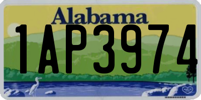 AL license plate 1AP3974