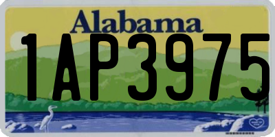 AL license plate 1AP3975