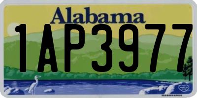 AL license plate 1AP3977