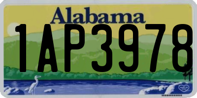 AL license plate 1AP3978