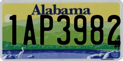 AL license plate 1AP3982
