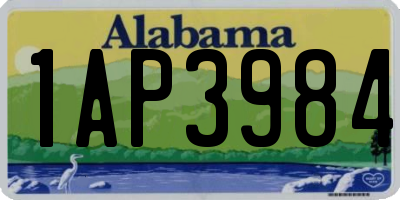 AL license plate 1AP3984