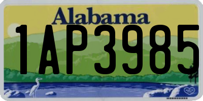AL license plate 1AP3985