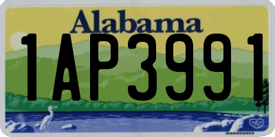 AL license plate 1AP3991
