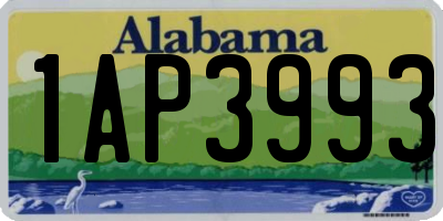 AL license plate 1AP3993