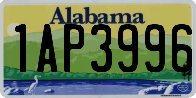 AL license plate 1AP3996