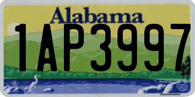 AL license plate 1AP3997