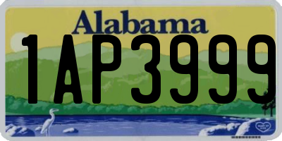 AL license plate 1AP3999
