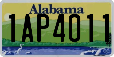 AL license plate 1AP4011