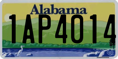 AL license plate 1AP4014