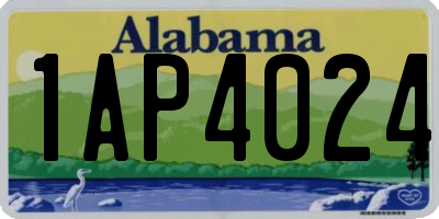 AL license plate 1AP4024