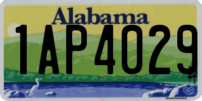 AL license plate 1AP4029