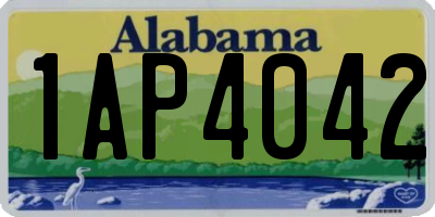 AL license plate 1AP4042