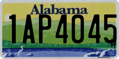 AL license plate 1AP4045