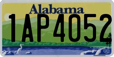 AL license plate 1AP4052