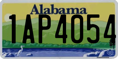 AL license plate 1AP4054