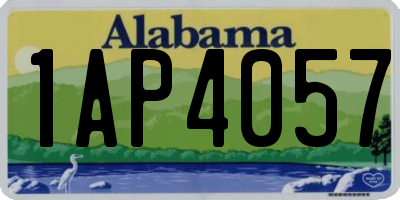 AL license plate 1AP4057