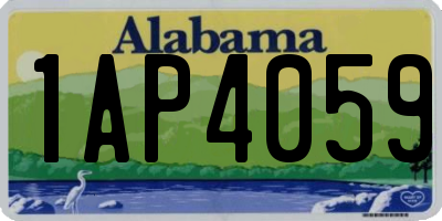 AL license plate 1AP4059