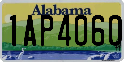 AL license plate 1AP4060