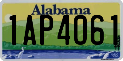 AL license plate 1AP4061