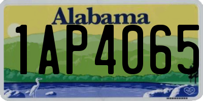 AL license plate 1AP4065