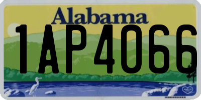 AL license plate 1AP4066