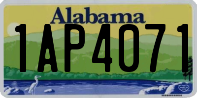 AL license plate 1AP4071