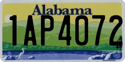 AL license plate 1AP4072