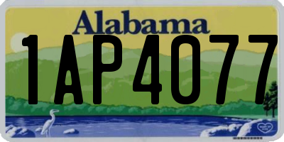 AL license plate 1AP4077