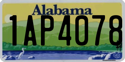 AL license plate 1AP4078