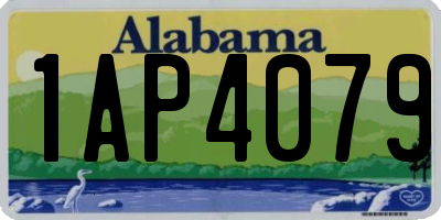 AL license plate 1AP4079