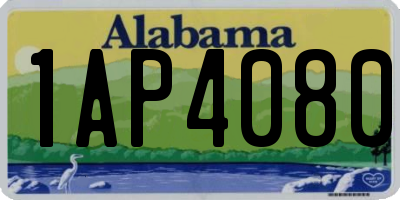 AL license plate 1AP4080