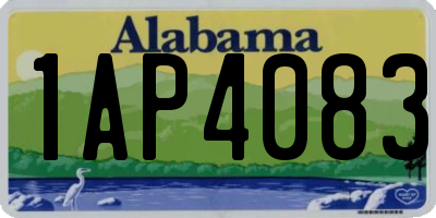 AL license plate 1AP4083